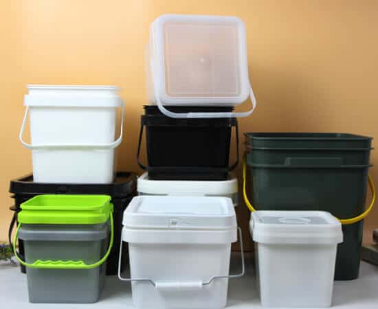 plastic buckets